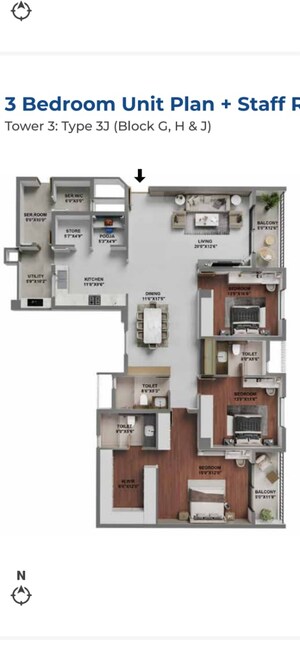  3.5 BHK Apartment at Adarsh Lakefront Phase 2, Marathahalli Orr – for Sale