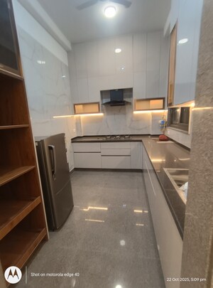 Kitchen in 3 BHK Builder Floor at Shivalik Colony – for Rent