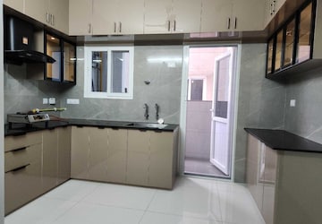 Kitchen in 3 BHK Apartment at Rajapushpa Provincia, Narsingi – for Rent