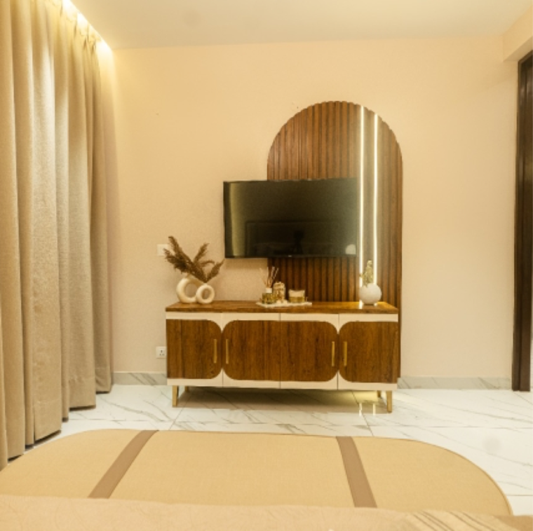 Bedroom, aura-gazania 3 Bedroom 1695 Sq.Ft. Apartment In High Ground Zirakpur 9330364
