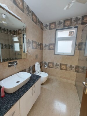 Bathroom in 3 BHK Builder Floor at Chittaranjan Park – for Rent