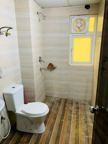 Bathroom in 2 BHK Apartment at Geotech Pristine Avenue, Sector 16c Greater Noida – for Rent