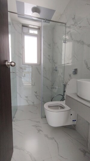 Bathroom in 2 BHK Apartment at Aurum Q Residences, Ghansoli – for Sale
