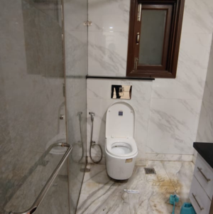 Bathroom in 3.5 BHK Builder Floor at Shivalik Colony – for Sale