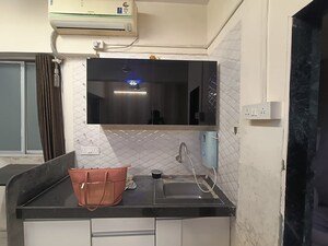 Kitchen in 1 RK Apartment at Khar West – for Rent