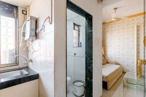 Bathroom in 1 RK Apartment at Khar West – for Rent