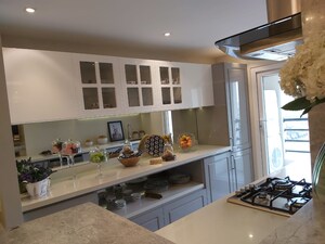 Kitchen in 3 BHK Apartment at Rustomjee Seasons, Bandra East – for Rent