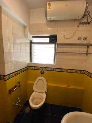 Bathroom in 2 BHK Apartment at Aum Sahil Tower, Lower Parel – for Rent