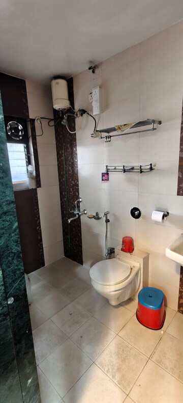 Bathroom in 3 BHK Apartment at Vikram Nandadeep, Senapati Bapat Road – for Rent