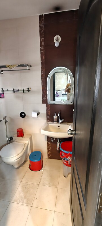 Bathroom in 3 BHK Apartment at Vikram Nandadeep, Senapati Bapat Road – for Rent