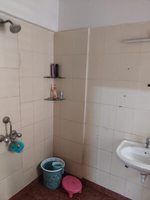 Bathroom in 2 BHK Apartment at Royal Classic Co Op Society, Andheri West – for Rent