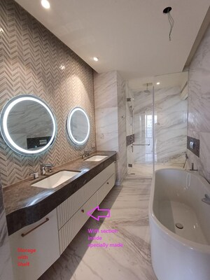 Bathroom in 3 BHK Apartment at Bhartiya City, Thanisandra Main Road – for Sale