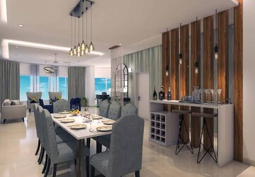 Dining area in 3.5 BHK Apartment at Emaar Palm Heights, Sector 77 – for Sale