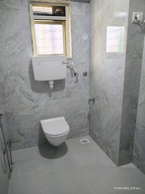 Bathroom in 3 BHK Apartment at Neha Heena Gaurav Jewels, Goregaon East – for Rent