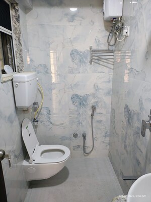 Bathroom in 3 BHK Apartment at Neha Heena Gaurav Jewels, Goregaon East – for Rent
