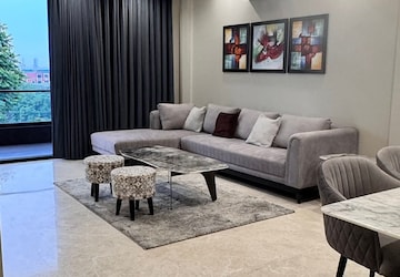 Living Room in 1 RK Builder Floor at Sector 4 – for Rent