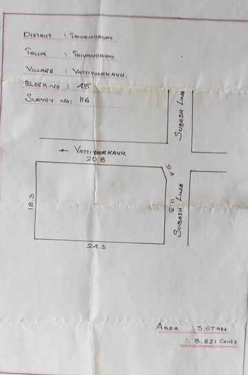 Plot For Sale in Vattiyoorkavu