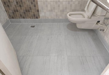 Bathroom in 2 BHK Apartment at AWHO Sandeep Vihar, Whitefield – for Rent