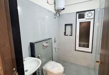 Bathroom in 2 BHK Apartment at Adarsh Greens, Kogilu – for Rent