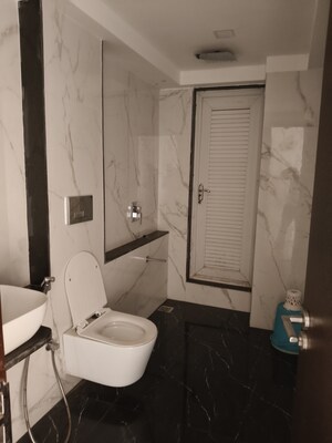 Bathroom in 2 BHK Apartment at Omkar Veda Exclusive, Parel – for Rent