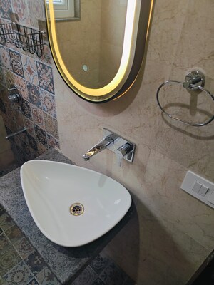 Bathroom in 2 BHK Builder Floor at Huda CGHS, Sector 56 – for Rent