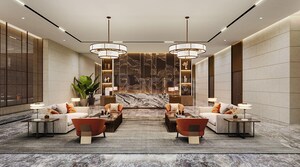 Living Room in 4 BHK Apartment at K Raheja Amaltis, Sion – for Sale