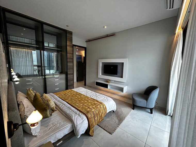 Bedroom, koregaon park 3.5 Bedroom 1105 Sq.Ft. Apartment In Koregaon Park Pune 9331903