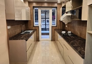 Kitchen in 3 BHK Builder Floor at Panchsheel Park – for Sale