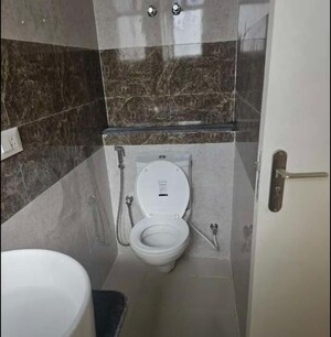 Bathroom in 3 BHK Apartment at Sushma Joynest ZRK, Ghazipur – for Rent