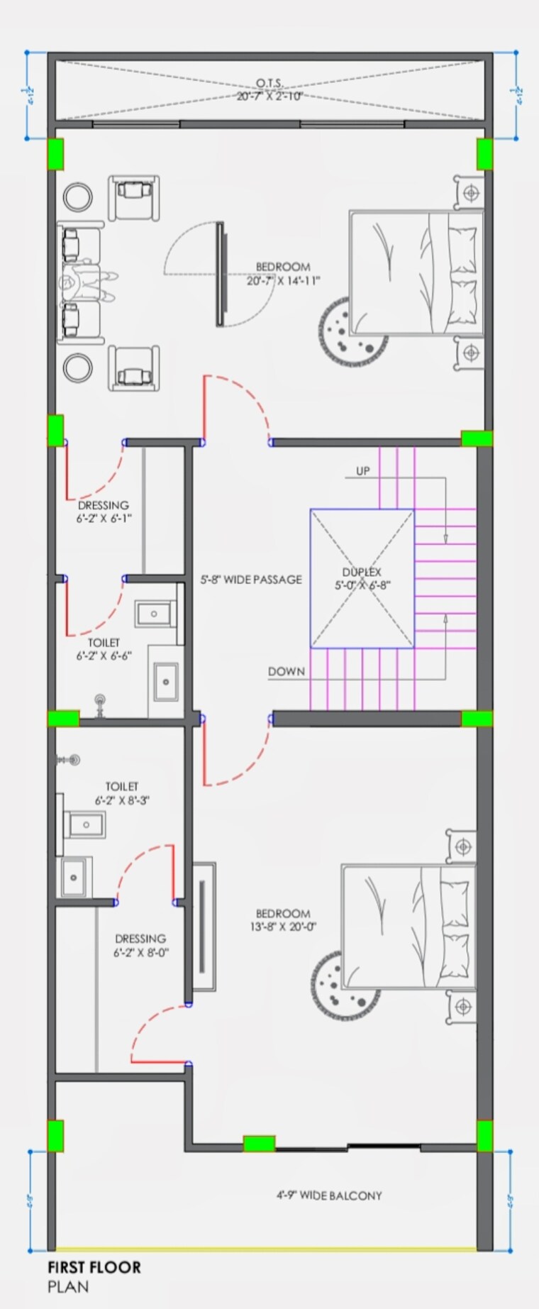 Floor Plan, mansarovar extension 4 Bedroom 136 Sq.Yd. Villa In Mansarovar Extension Jaipur 9332183