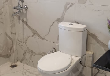 Bathroom in 2 BHK Apartment at Ubber Palm Heights, Central Derabassi – for Sale
