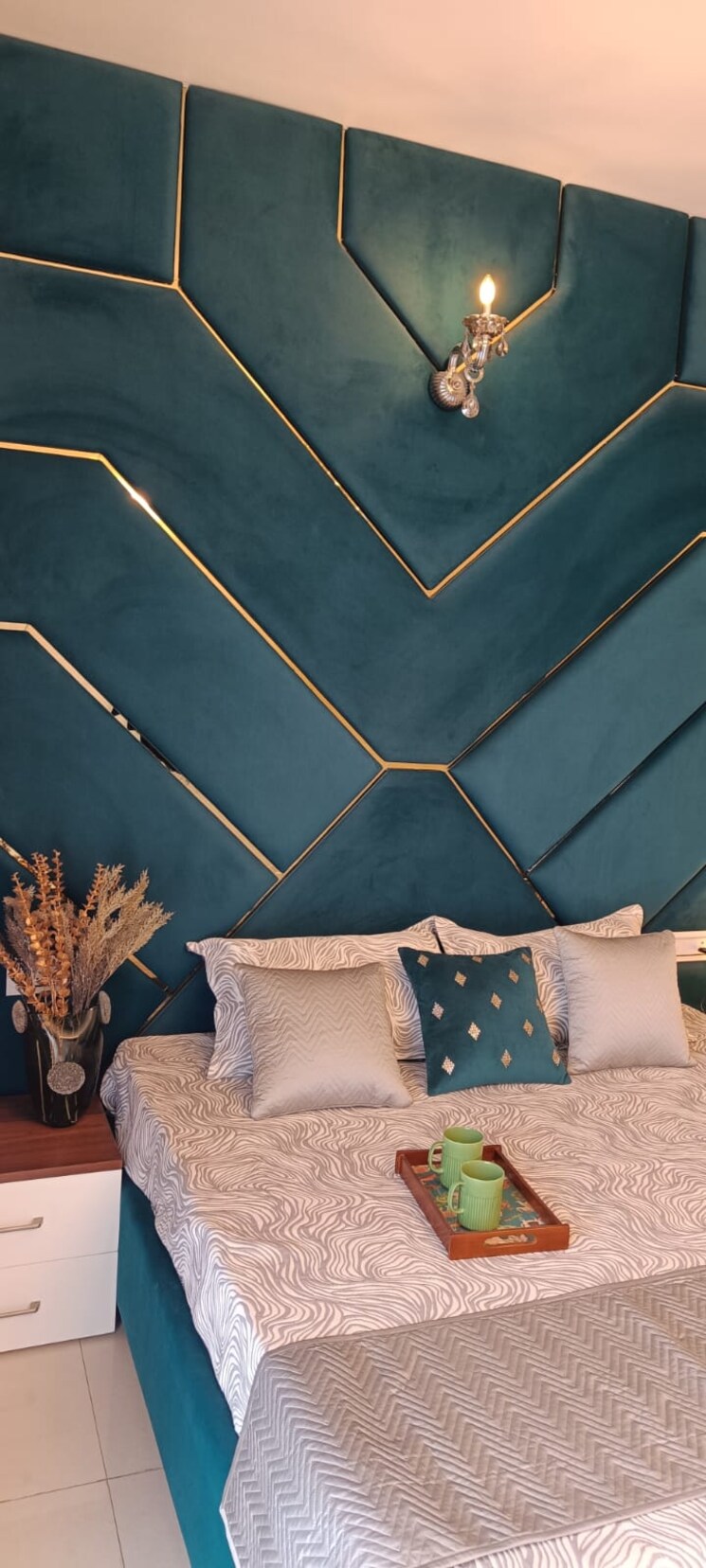 Bedroom, ubber-palm-heights 2 Bedroom 1300 Sq.Ft. Apartment In Central Derabassi Chandigarh 8375466