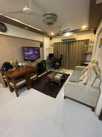 Living Room in 1 BHK Apartment at Bandra West – for Rent
