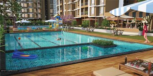 Swimming Pool in 1 BHK Apartment at Dosti West County, Balkum Pada – for Sale