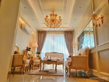 Living Room in 3 BHK Apartment at Green Valley Residencia, Ghazipur – for Sale