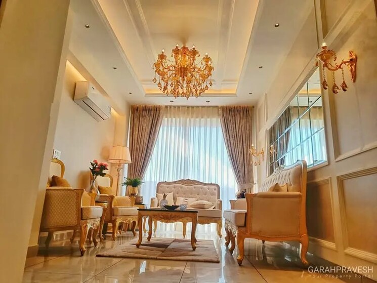 Living Room, green-valley-residencia 3 Bedroom 1737 Sq.Ft. Apartment In Ghazipur Zirakpur 9332490