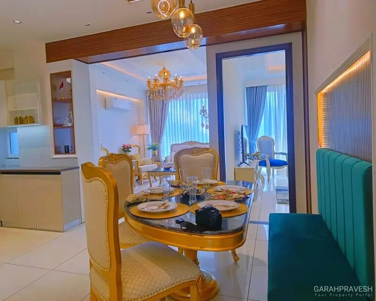 Living Room, green-valley-residencia 3 Bedroom 1737 Sq.Ft. Apartment In Ghazipur Zirakpur 9332490