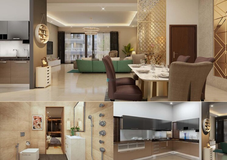 Living Room, green-valley-residencia 3 Bedroom 1737 Sq.Ft. Apartment In Ghazipur Zirakpur 9332490