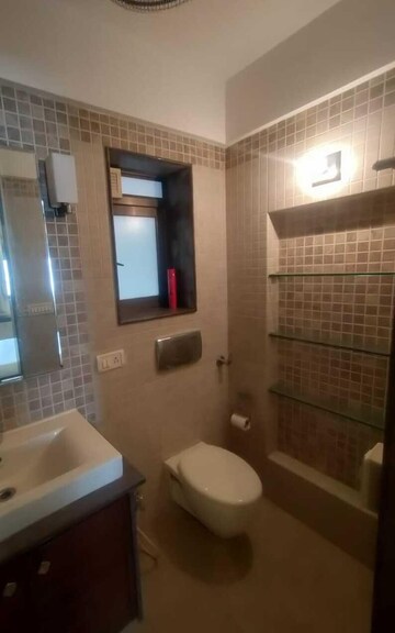 Bathroom in 3 BHK Apartment at Cuffe Castle, Cuffe Parade – for Rent