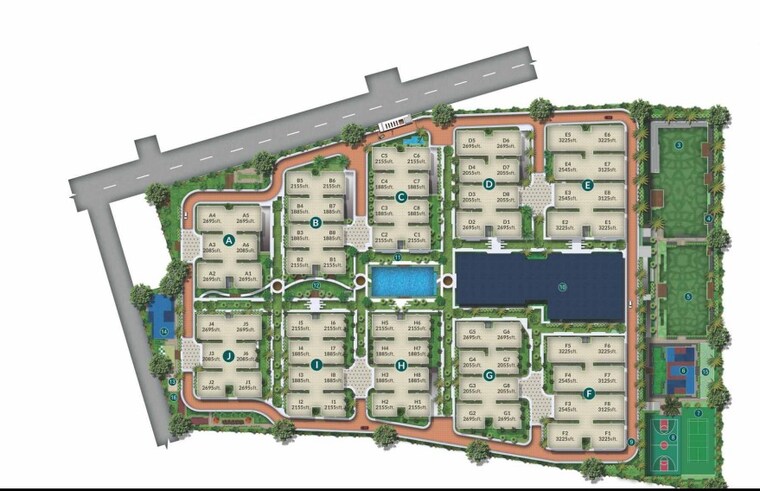 Exterior View, kokapet 3 Bedroom 1800 Sq.Ft. Apartment In Kokapet Hyderabad 9332824