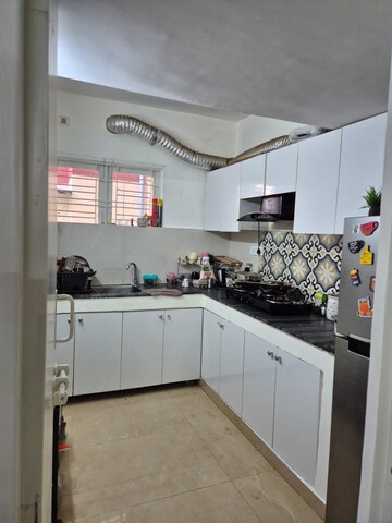 Kitchen in 2 BHK Apartment at Rail Vihar Apartment, Sector 15 – for Rent