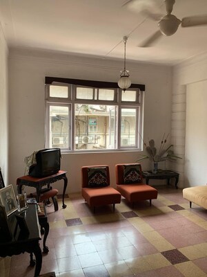 Living Room in 5 BHK Apartment at DSK Durgamata Towers, Cuffe Parade – for Sale