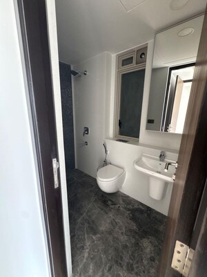 Bathroom in 3 BHK Apartment at Lodha World One, Worli – for Rent
