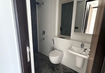 Bathroom in 3 BHK Apartment at Lodha World One, Worli – for Rent