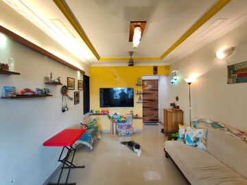 Living Room in 1 BHK Apartment at Kedar Lokpuram CHS, Vasant Vihar – for Sale