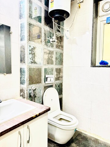 Bathroom in 3 BHK Builder Floor at Vipul World Floors, Sector 48 – for Rent
