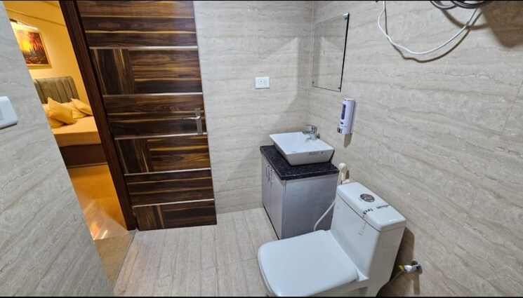 Washroom, okay-plus-solitaire-suites Studio 406 Sq.Ft. Apartment In Ramnagariya Jaipur 9333523