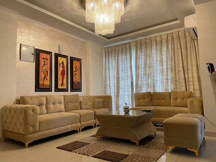 Living Room, saya-gold-avenue 3 Bedroom 986 Sq.Ft. Apartment In Vaibhav Khand Ghaziabad 9333510
