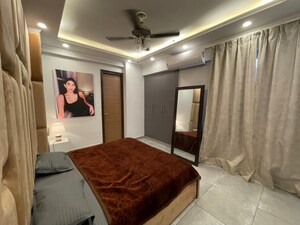 Bedroom in 3 BHK Apartment at Saya Gold Avenue, Vaibhav Khand – for Rent