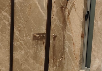 Bathroom in 3 BHK Apartment at Adani Ten BKC, Bandra East – for Rent